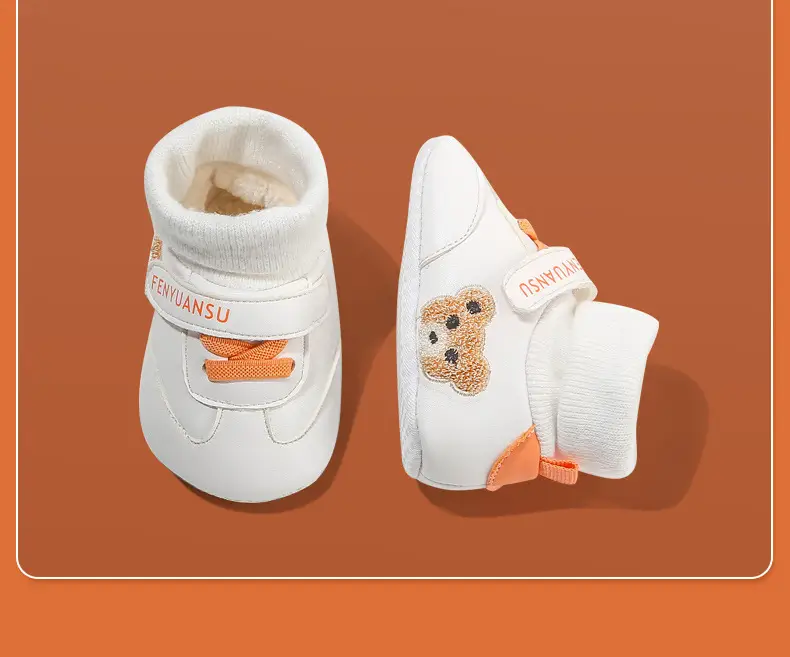 Winter Baby Cotton Shoes Newborn 0-6 Months Baby Shoes Warm Shoes Autumn and Winter Socks Shoes Thickened Children fleece-lined Shoes 1 — feature 23