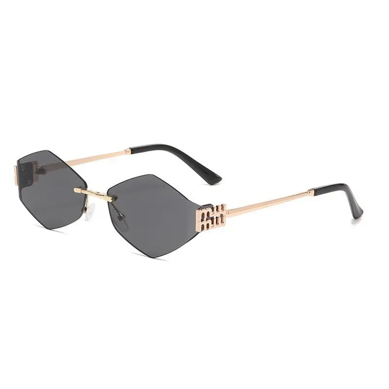 Women's Frameless UV Protection Sunglasses Slimming Design - Image 55