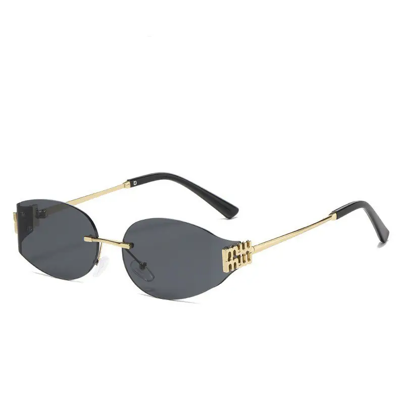 Women's Frameless UV Protection Sunglasses Slimming Design - Image 56