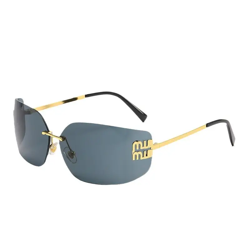 Women's Frameless UV Protection Sunglasses Slimming Design - Image 57