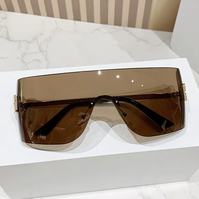 Women's Frameless UV Protection Sunglasses Slimming Design - Image 13