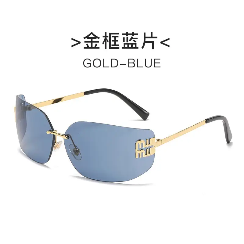 Women's Frameless UV Protection Sunglasses Slimming Design - Image 3