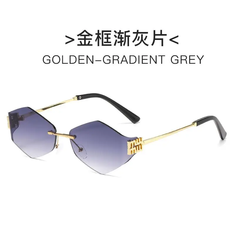 Women's Frameless UV Protection Sunglasses Slimming Design - Image 39