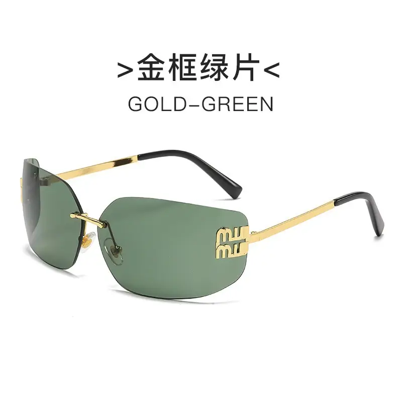 Women's Frameless UV Protection Sunglasses Slimming Design - Image 4