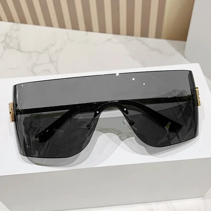 Women's Frameless UV Protection Sunglasses Slimming Design - Image 9