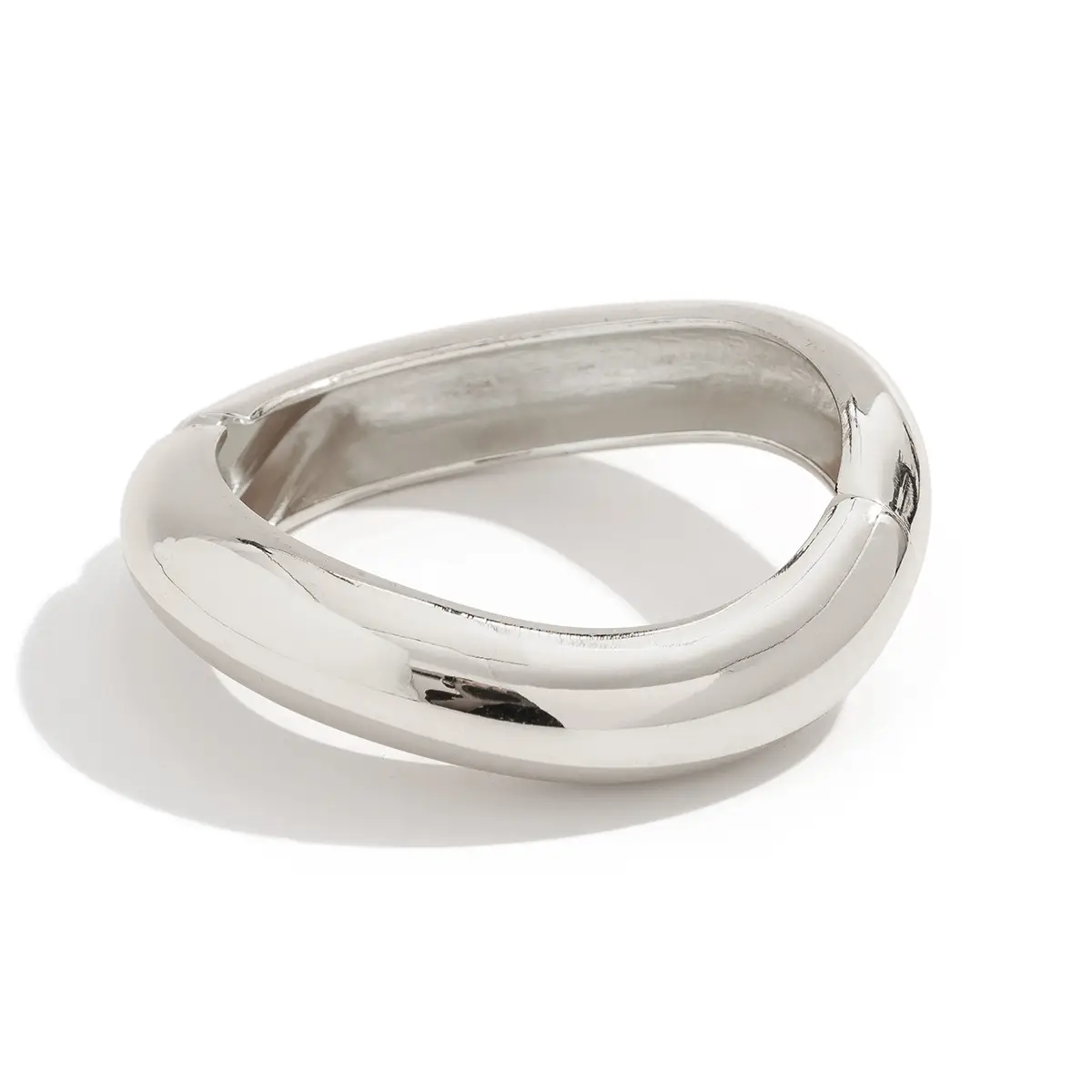 Golden Punk Wide Bracelet for Women - Image 8