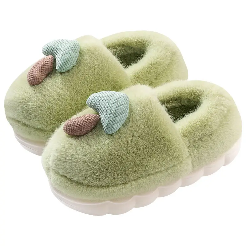 Winter Warm Slippers Women's New Indoor Bag Heel Thickened Plush Moon Shoes Outer Wear Non-slip Cotton Slippers Men's Shoes - Image 10