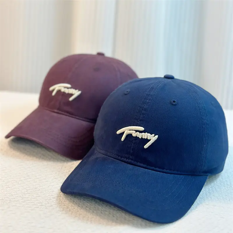 Korean Autumn Baseball Cap Women Navy Black - Image 9