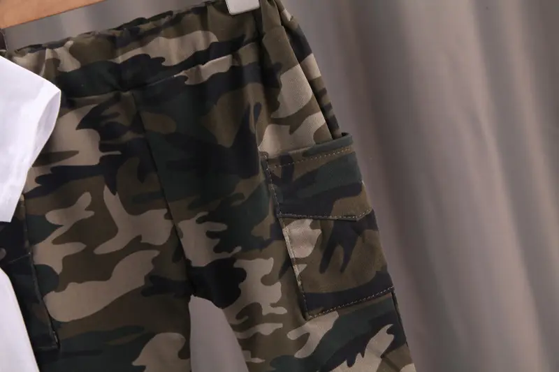 Boys Camo T-Shirt Shorts Set White 0-5Yrs — feature 6
