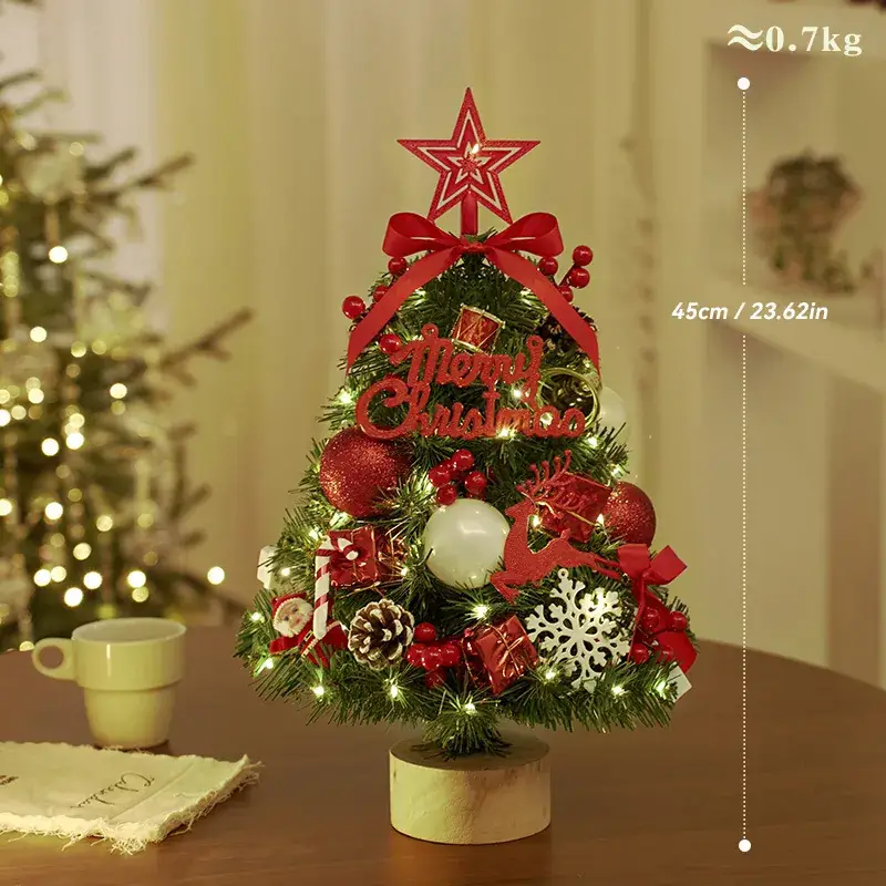 Mini Christmas Tree Decor for Home Office Nordic Style - Image 2