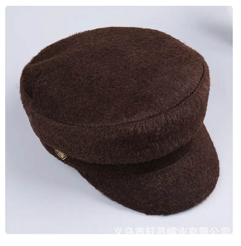 Women Woolen Navy Peaked Cap Autumn Winter 25cm — feature 36