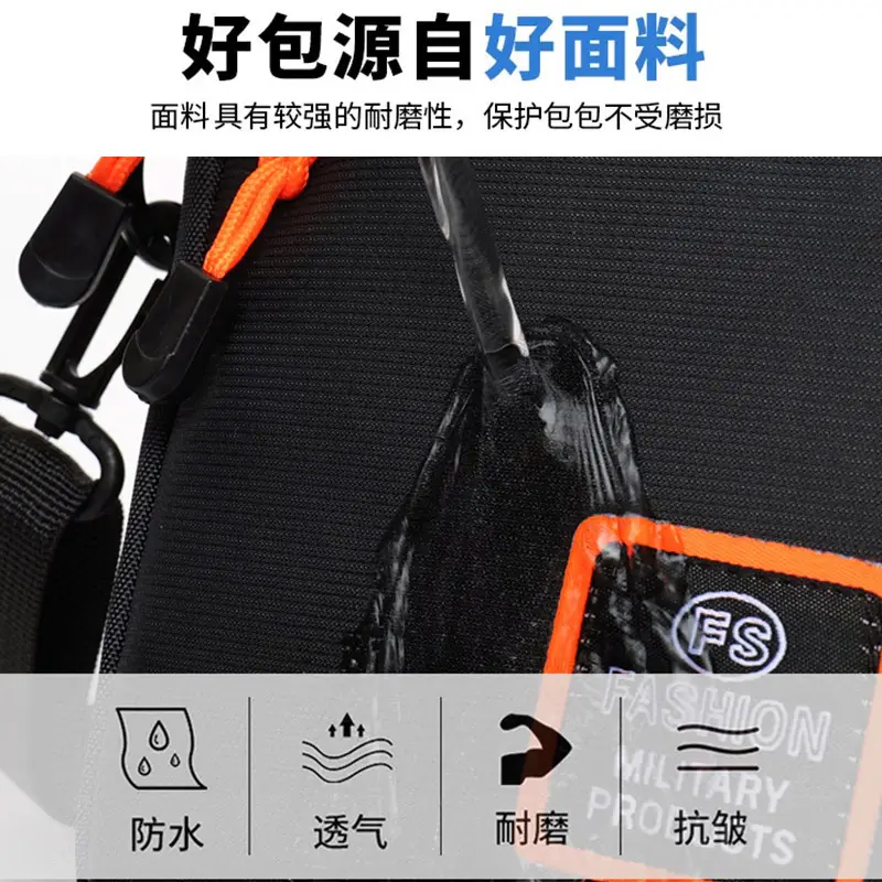 New Men's Outdoor Crossbody Bag Sports Casual Men's Shoulder Bag Multifunctional Wearing Belt Bag Hanging Bag Trendy Backpack - Image 8