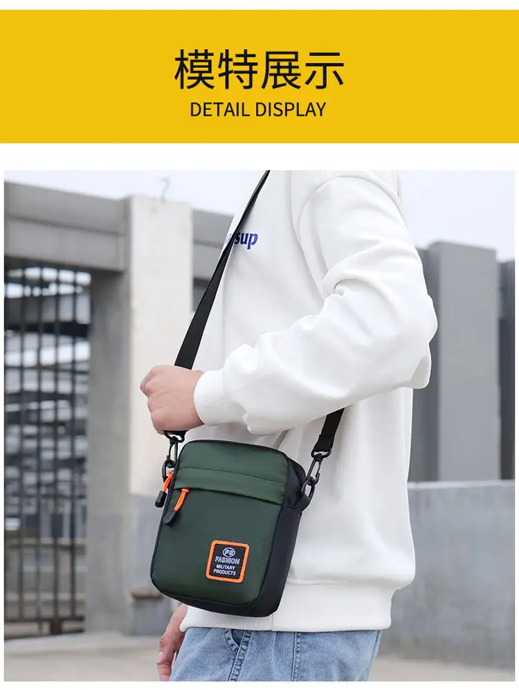 New Men's Outdoor Crossbody Bag Sports Casual Men's Shoulder Bag Multifunctional Wearing Belt Bag Hanging Bag Trendy Backpack — feature 10