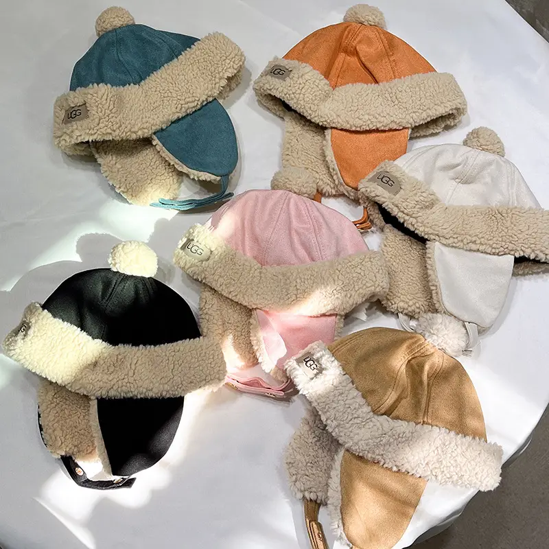 Winter new excellent gg children's Lei Feng cap children's riding anti-freezing ear protection cold-proof baby cap for boys and girls — feature 19