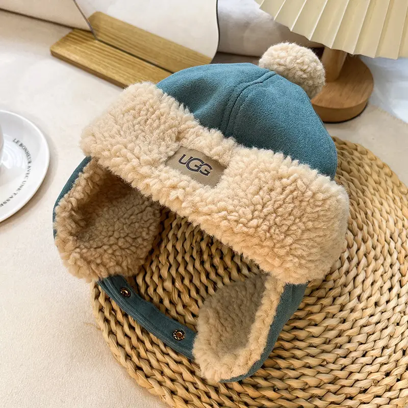 Winter new excellent gg children's Lei Feng cap children's riding anti-freezing ear protection cold-proof baby cap for boys and girls