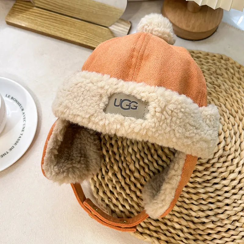 Winter new excellent gg children's Lei Feng cap children's riding anti-freezing ear protection cold-proof baby cap for boys and girls