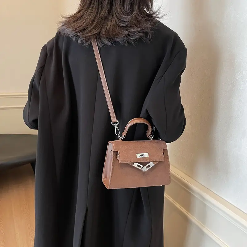 Black Korean Style Women's Shoulder Crossbody Bag - Image 5