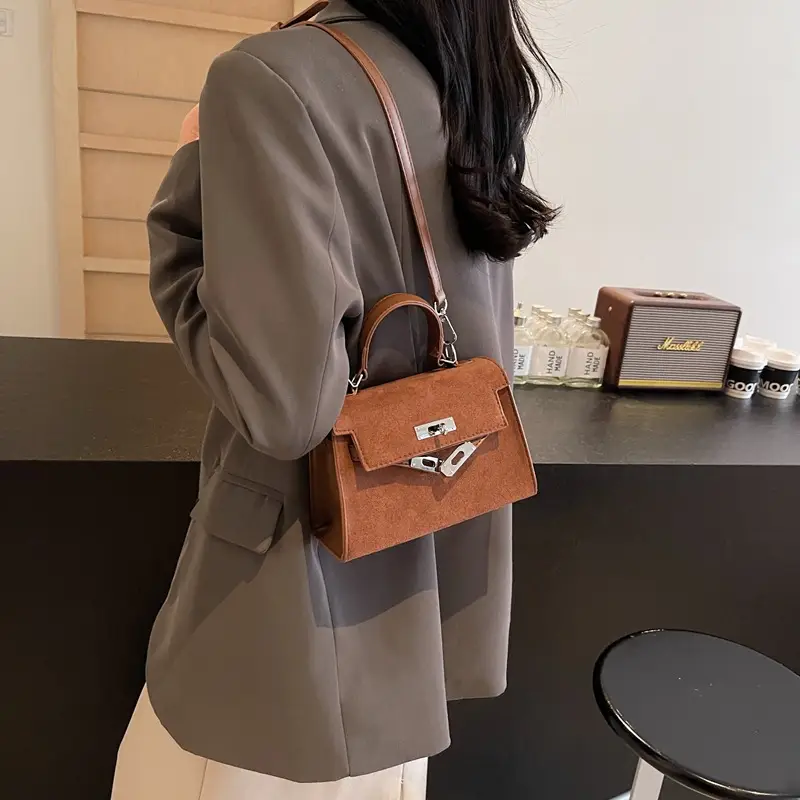 Black Korean Style Women's Shoulder Crossbody Bag - Image 6