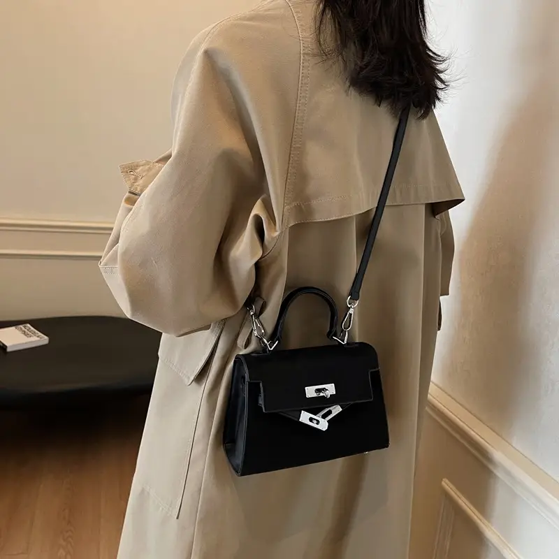 Black Korean Style Women's Shoulder Crossbody Bag - Image 7
