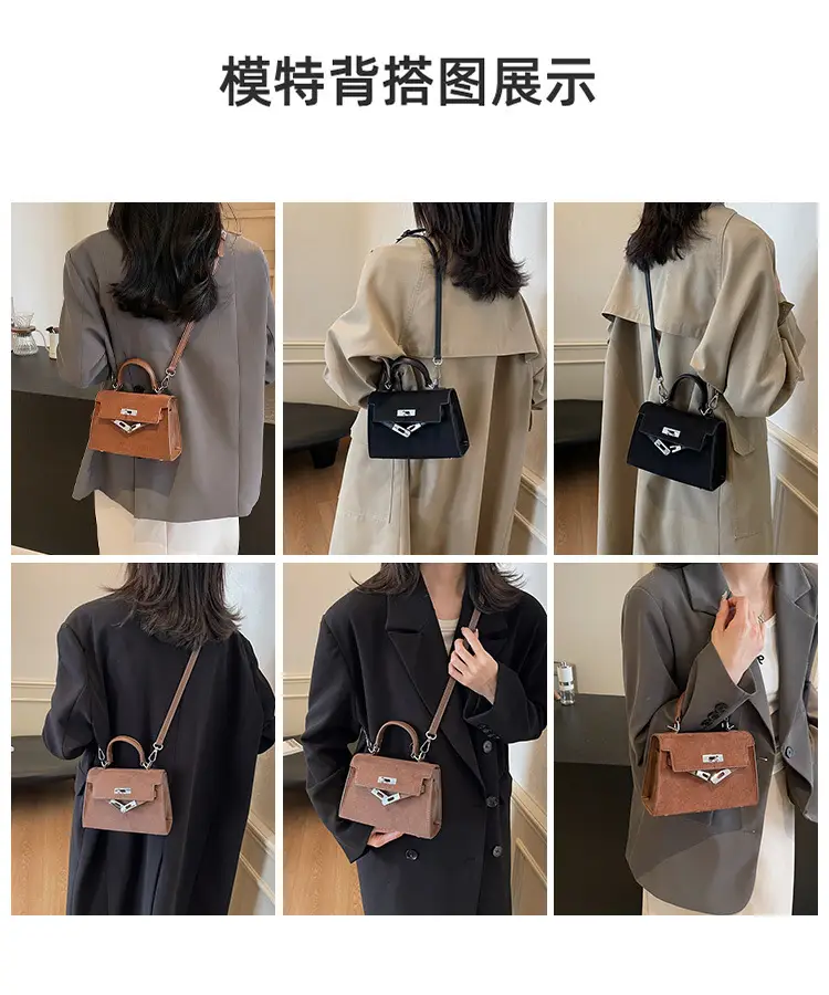 Black Korean Style Women's Shoulder Crossbody Bag — feature 10