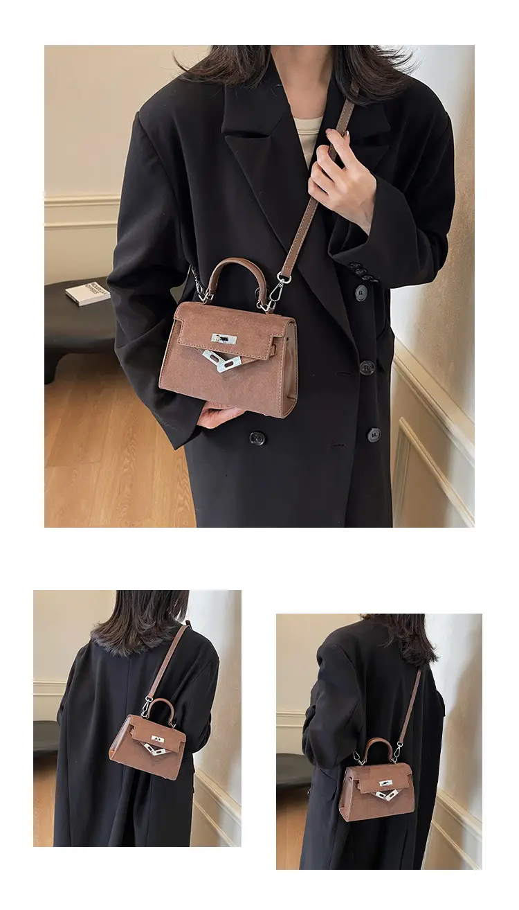 Black Korean Style Women's Shoulder Crossbody Bag — feature 11