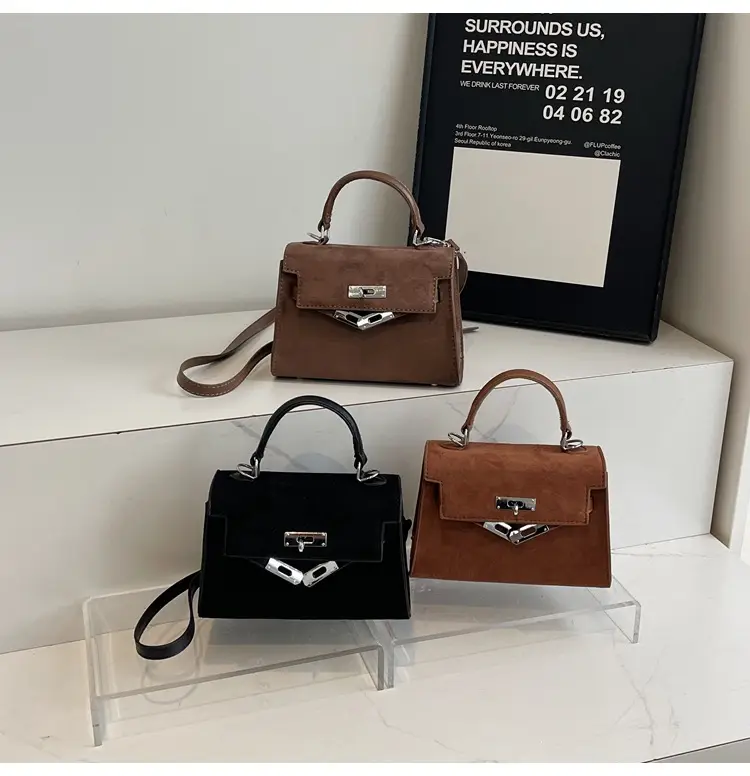 Black Korean Style Women's Shoulder Crossbody Bag — feature 14
