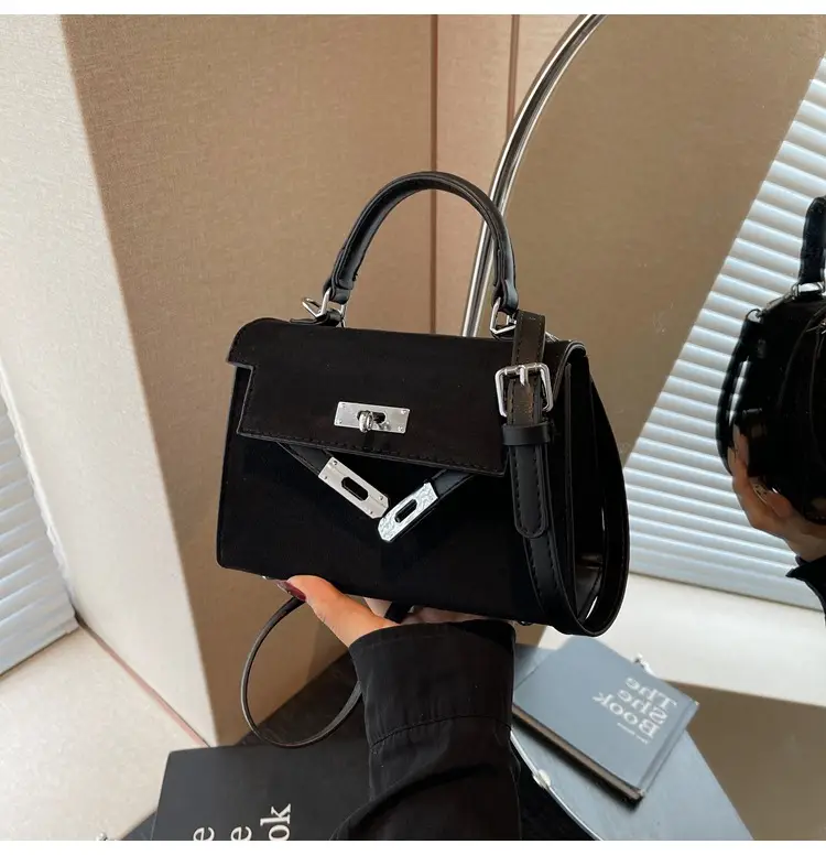Black Korean Style Women's Shoulder Crossbody Bag — feature 16