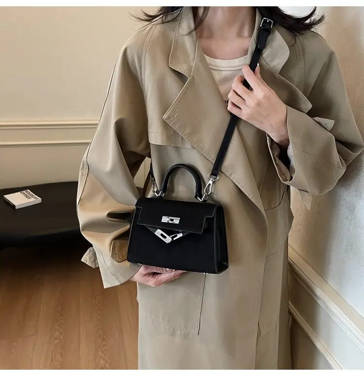 Black Korean Style Women's Shoulder Crossbody Bag — feature 28