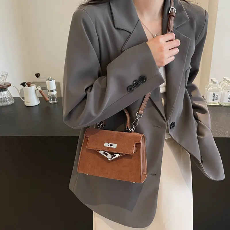 Black Korean Style Women's Shoulder Crossbody Bag - Image 2