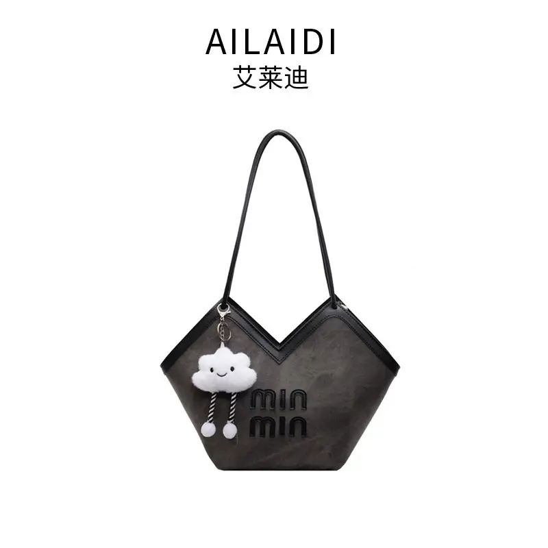 Women Crossbody Tote Bag Black Mini Minnie Mouse - Image 3