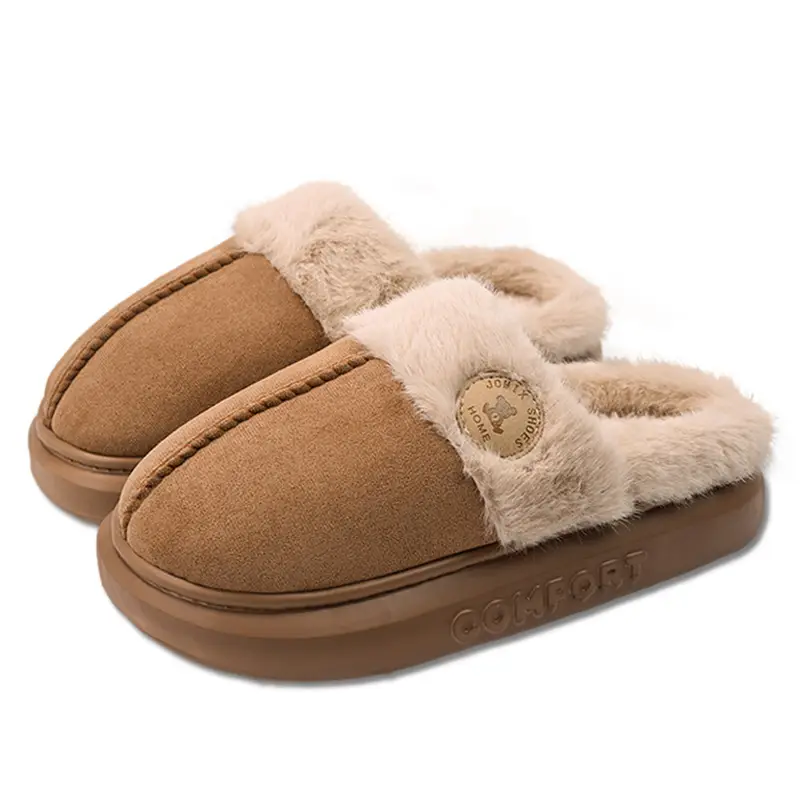 New Style Cotton Slippers for Women, Winter Eva Thick-Soled, Fleece-Lined, Thickened Indoor Home Slippers, Plush Slippers, Cotton Shoes Wholesale - Image 9