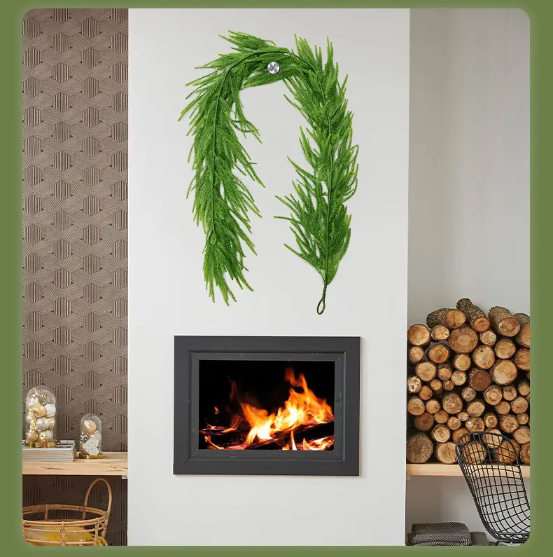 20 Inch Pine Needle Wreath for Christmas Decor — feature 11