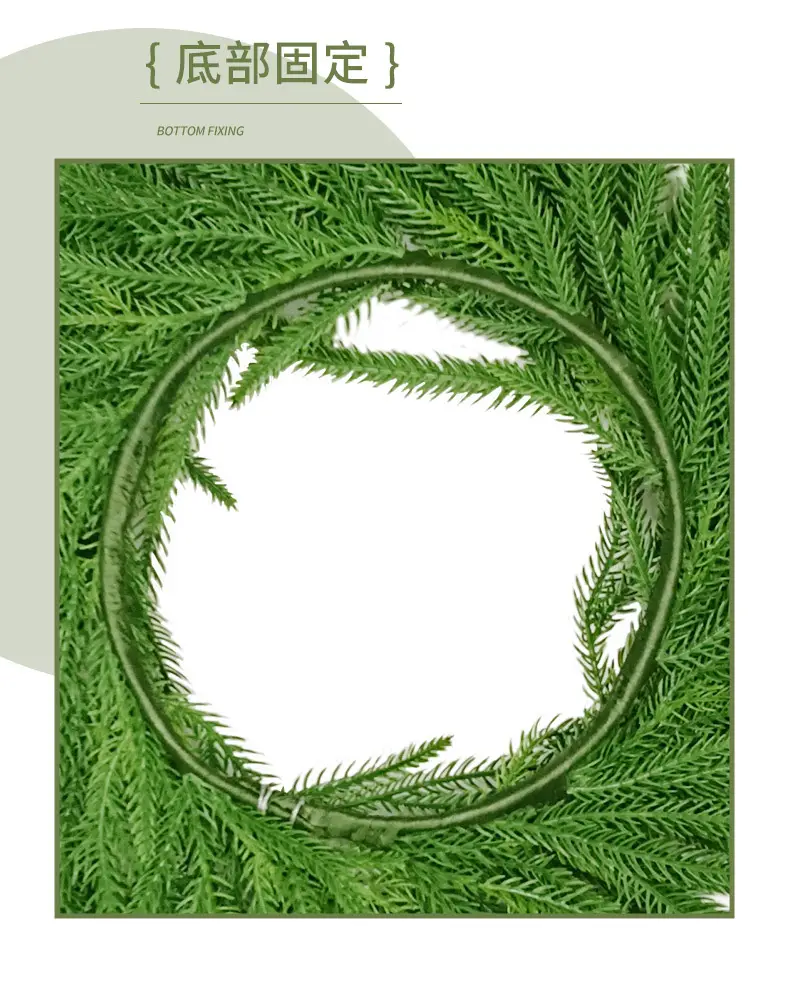 20 Inch Pine Needle Wreath for Christmas Decor — feature 8