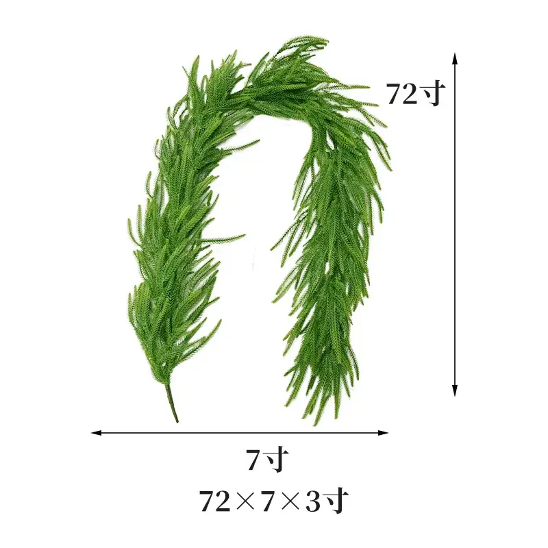 20 Inch Pine Needle Wreath for Christmas Decor
