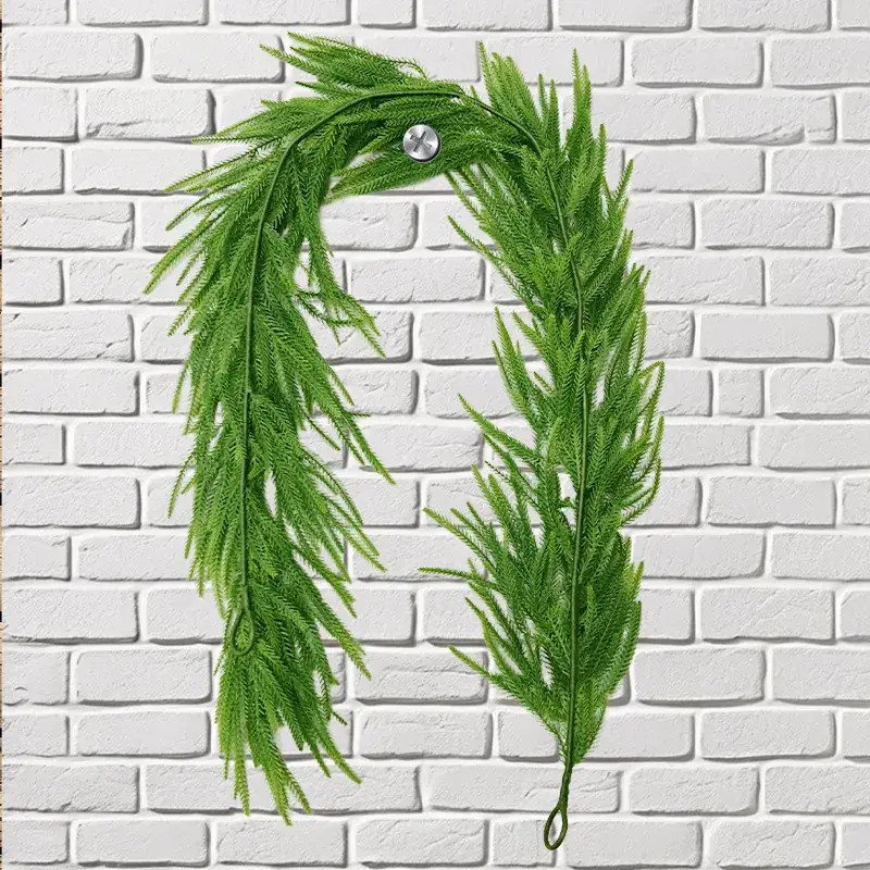 Green Pine Needle Wreath for Home Decor - Image 4