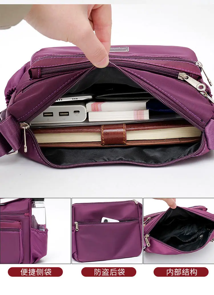 Crossbody Bag for Women Large Capacity Oxford Cloth Canvas — feature 9