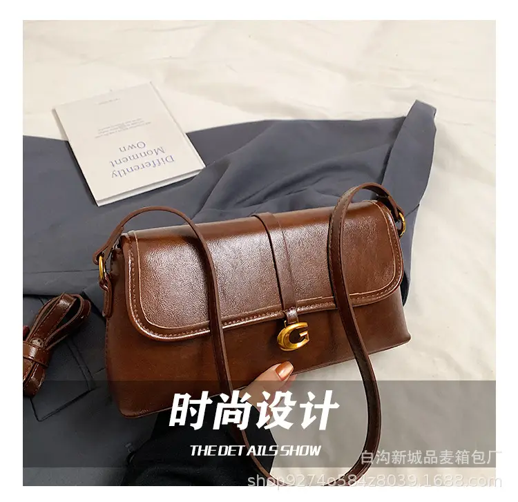 Brown Leather Shoulder Bag for Women 2026 New Trend — feature 11
