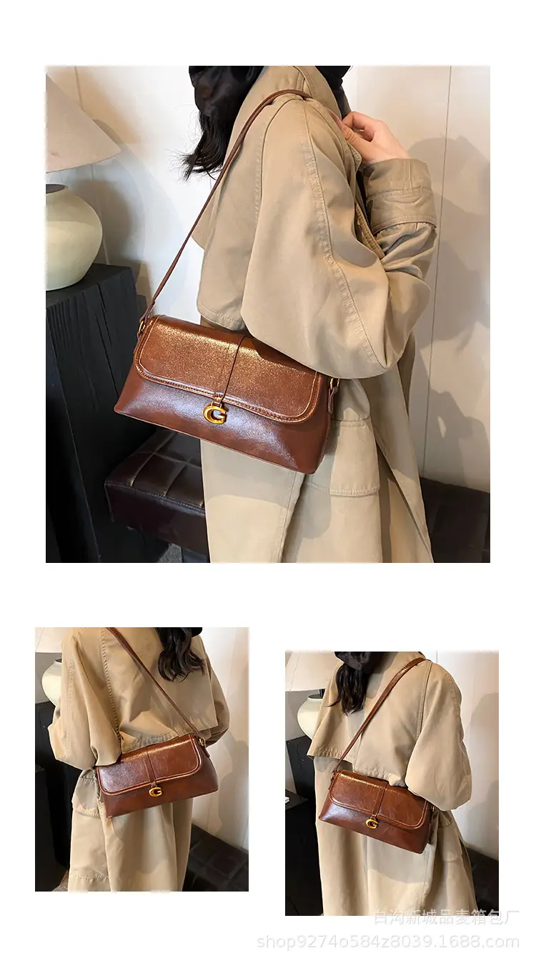 Brown Leather Shoulder Bag for Women 2026 New Trend — feature 5