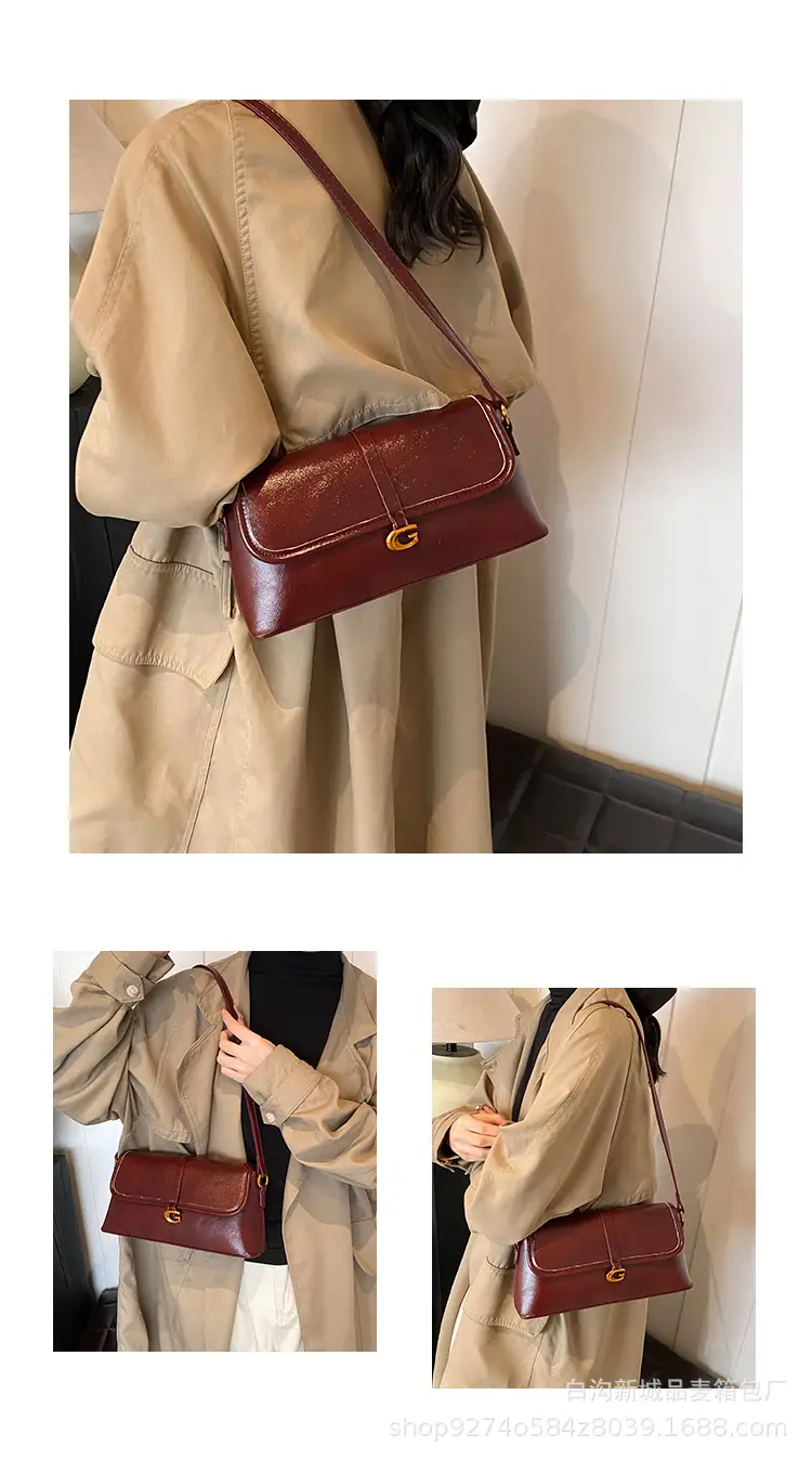 Brown Leather Shoulder Bag for Women 2026 New Trend — feature 6