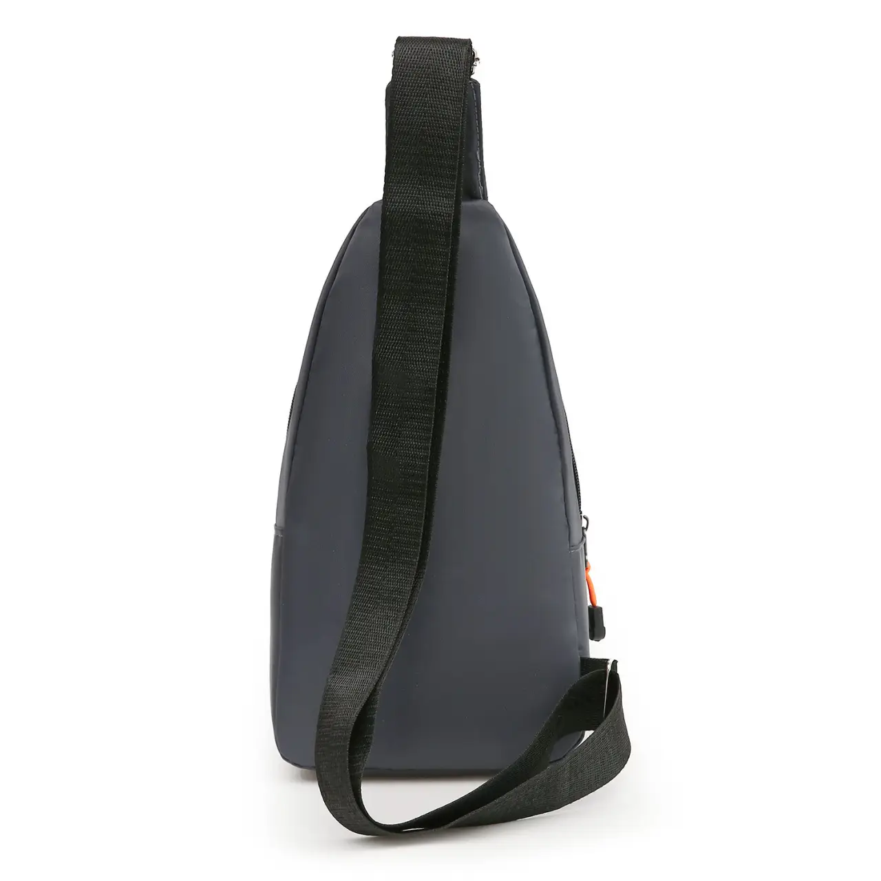 Men's Black Oxford Crossbody Bag with Mesh Pocket - Image 7
