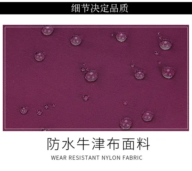 Purple Crossbody Bag Women Large Capacity Canvas Shoulder Waterproof Nylon Oxford Cloth Middle-aged Mother's Bag Casual Backpack Cloth Bag — feature 5