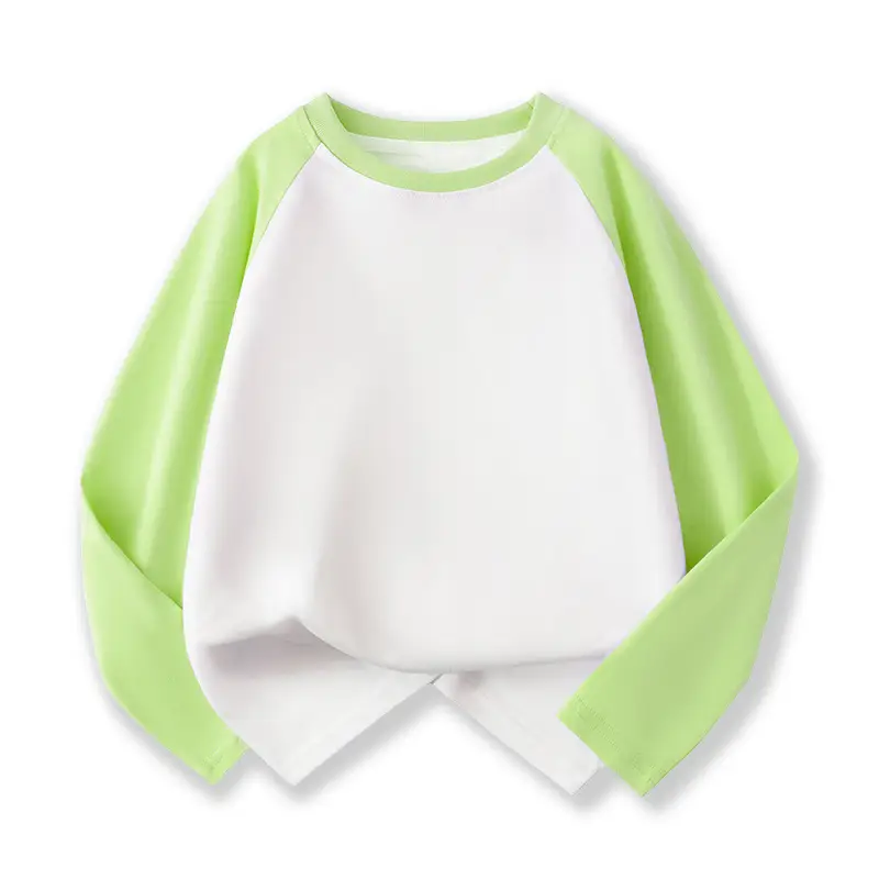 Wholesale Cotton Raglan Sleeve T-Shirt for Boys Purple Cream