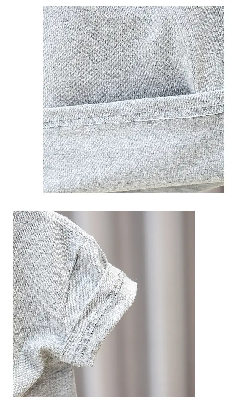 Children's Grey Polo T-Shirt Short Sleeve Summer Wear — feature 13