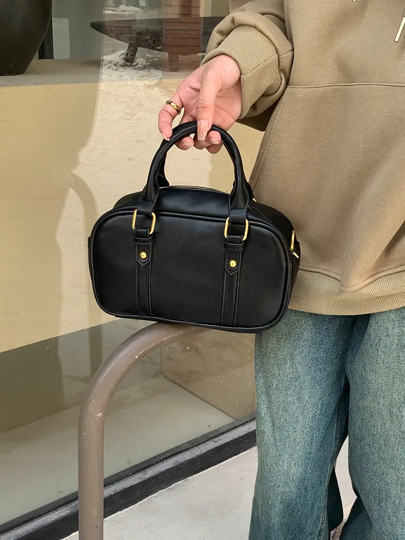 Black Korean Style Women's Shoulder Crossbody Bag 2023 — feature 10