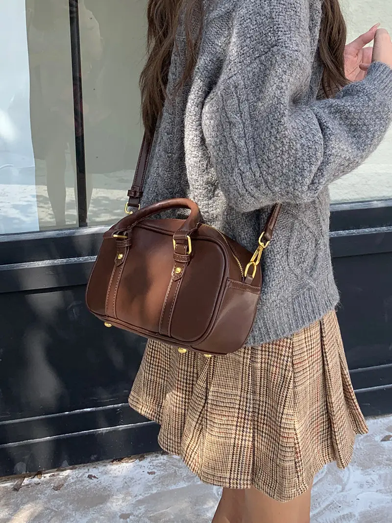 Black Korean Style Women's Shoulder Crossbody Bag 2023 — feature 8