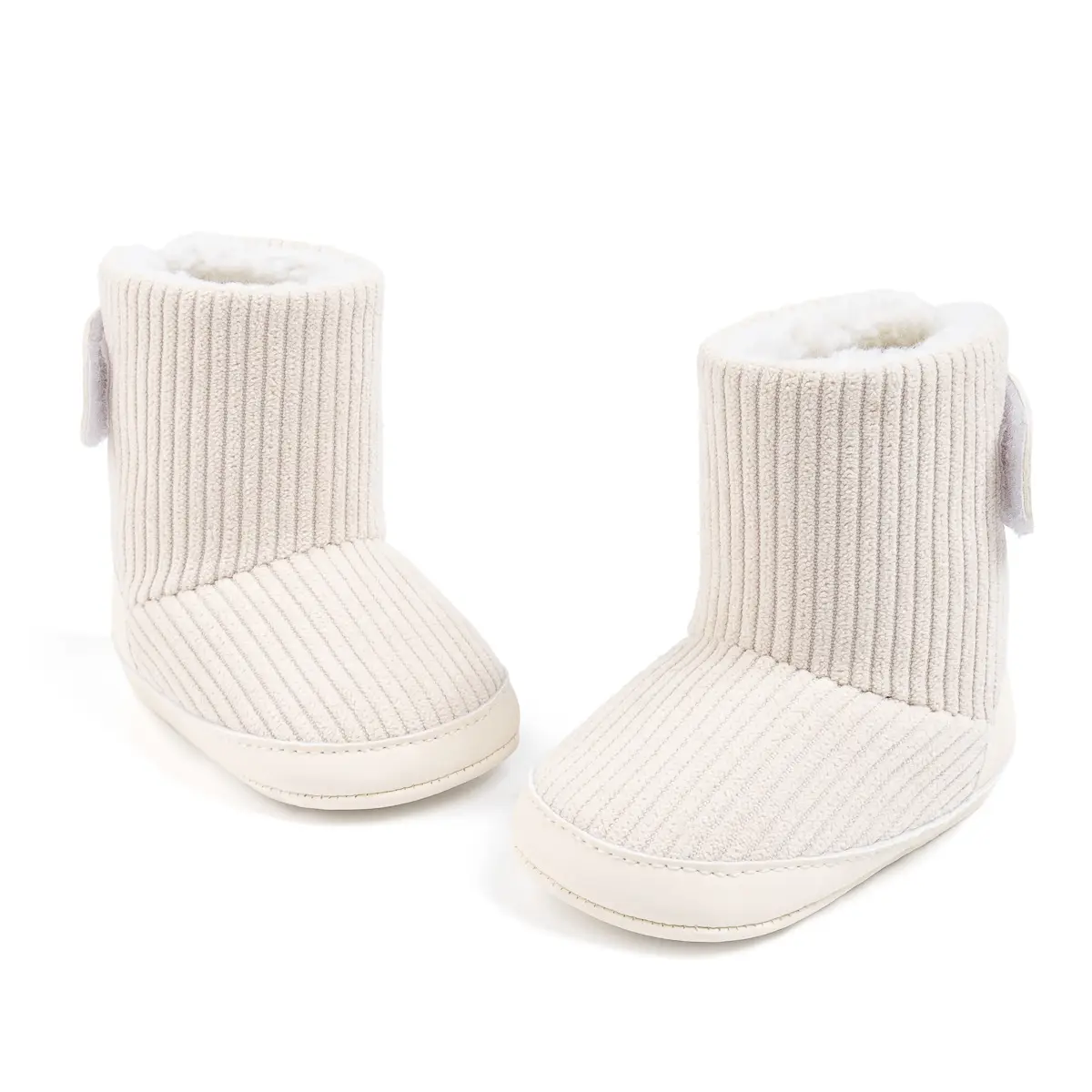 Pink Fleece-Lined Toddler Boots with Velcro — feature 27