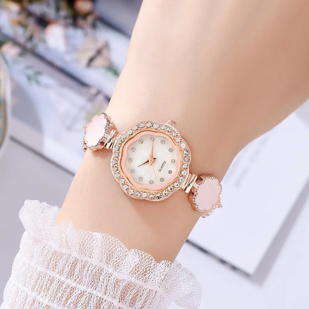 Cross-border Female Student Watch Sunflower Diamond Ins