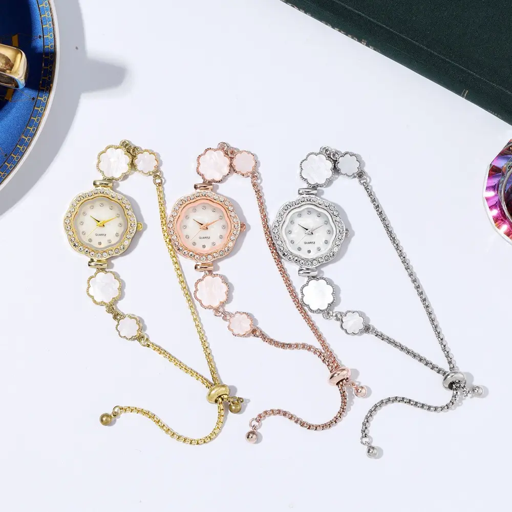 Cross-border Female Student Watch Sunflower Diamond Ins