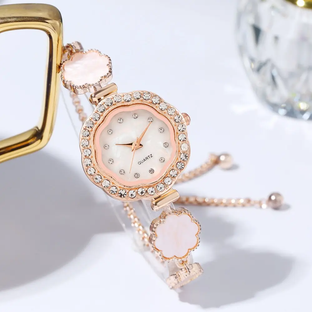 Cross-border Female Student Watch Sunflower Diamond Ins