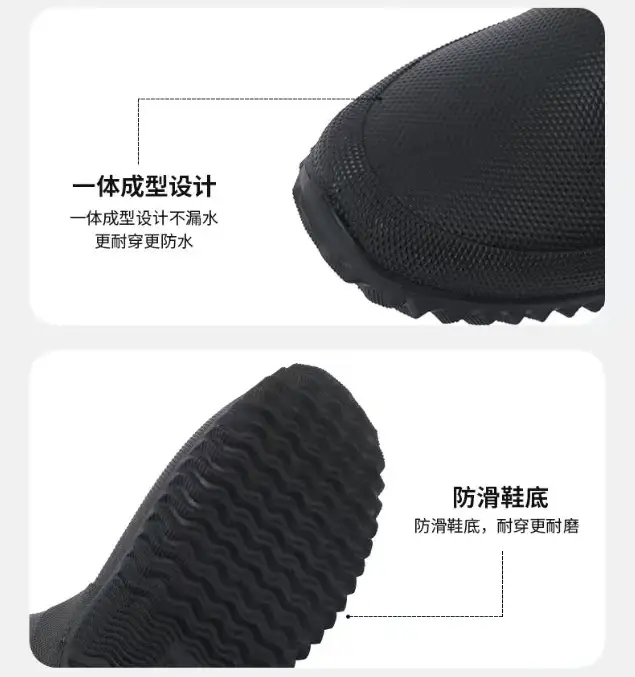 Foldable Family Parent-Child High-Top Rain Boots, Hiking Waterproof Long Rain Boots, Camping Water Shoes, Commuting Water Boots, Soft Style — feature 12